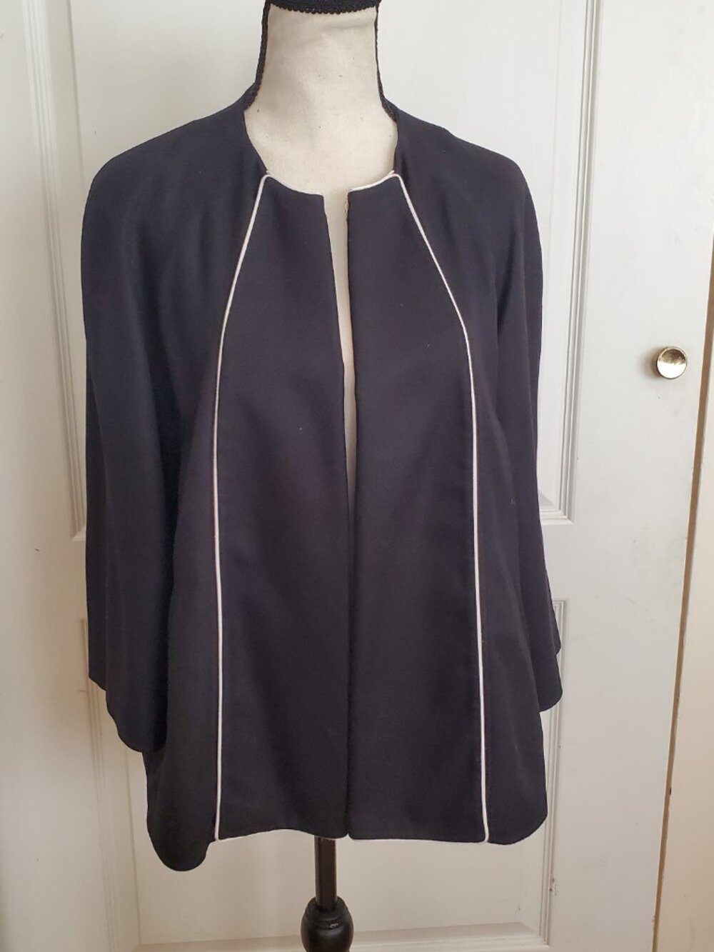 L'atelier Cache black dressy open blazer sz 38
